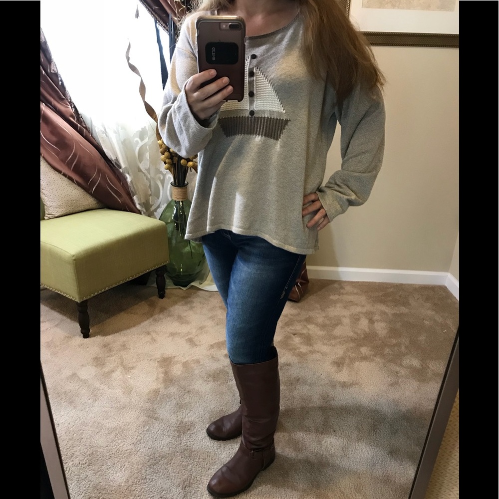 Orvis XL sweater with sail boat embroidery - Picture 4 of 7
